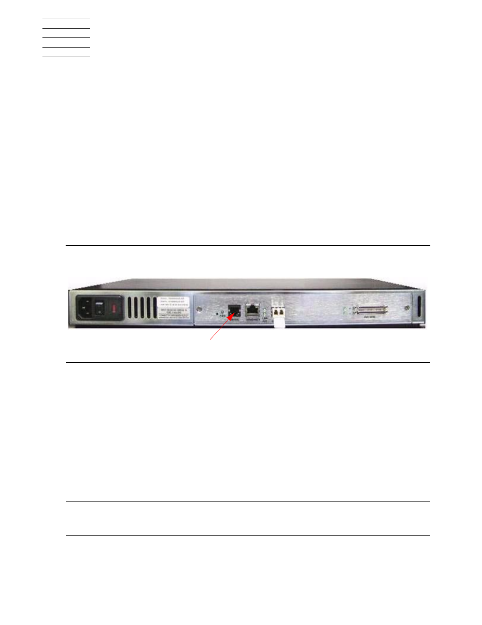 B using the serial interface, Serial port connection, Autobaud feature | B. using the serial interface, Figure b-1, Fibre channel to scsi router serial port, Using the serial interface | HP FIBRE CHANNEL TO SCSI ROUTER M8201R User Manual | Page 45 / 61