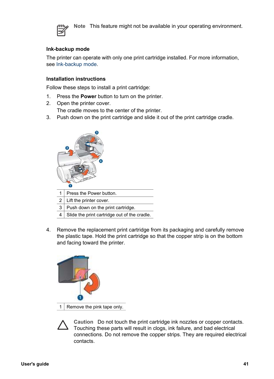 See the, Print cartridge installation | HP 3900 series User Manual | Page 43 / 72