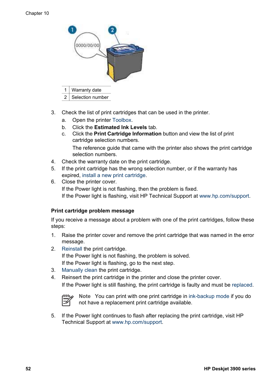 HP 3900 series User Manual | Page 54 / 72