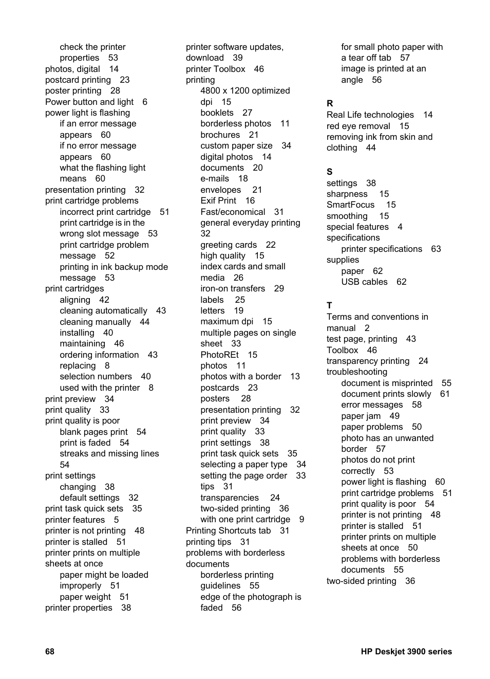 HP 3900 series User Manual | Page 70 / 72