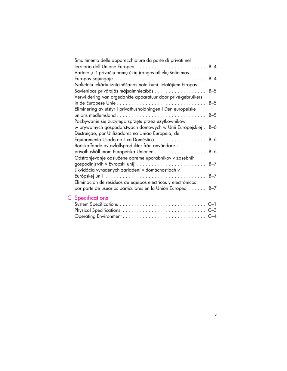 HP iPAQ hw6500 User Manual | Page 10 / 170