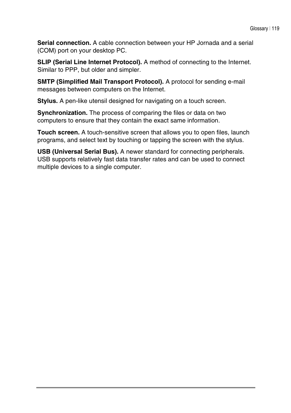 HP Jornada 540 Series User Manual | Page 123 / 135