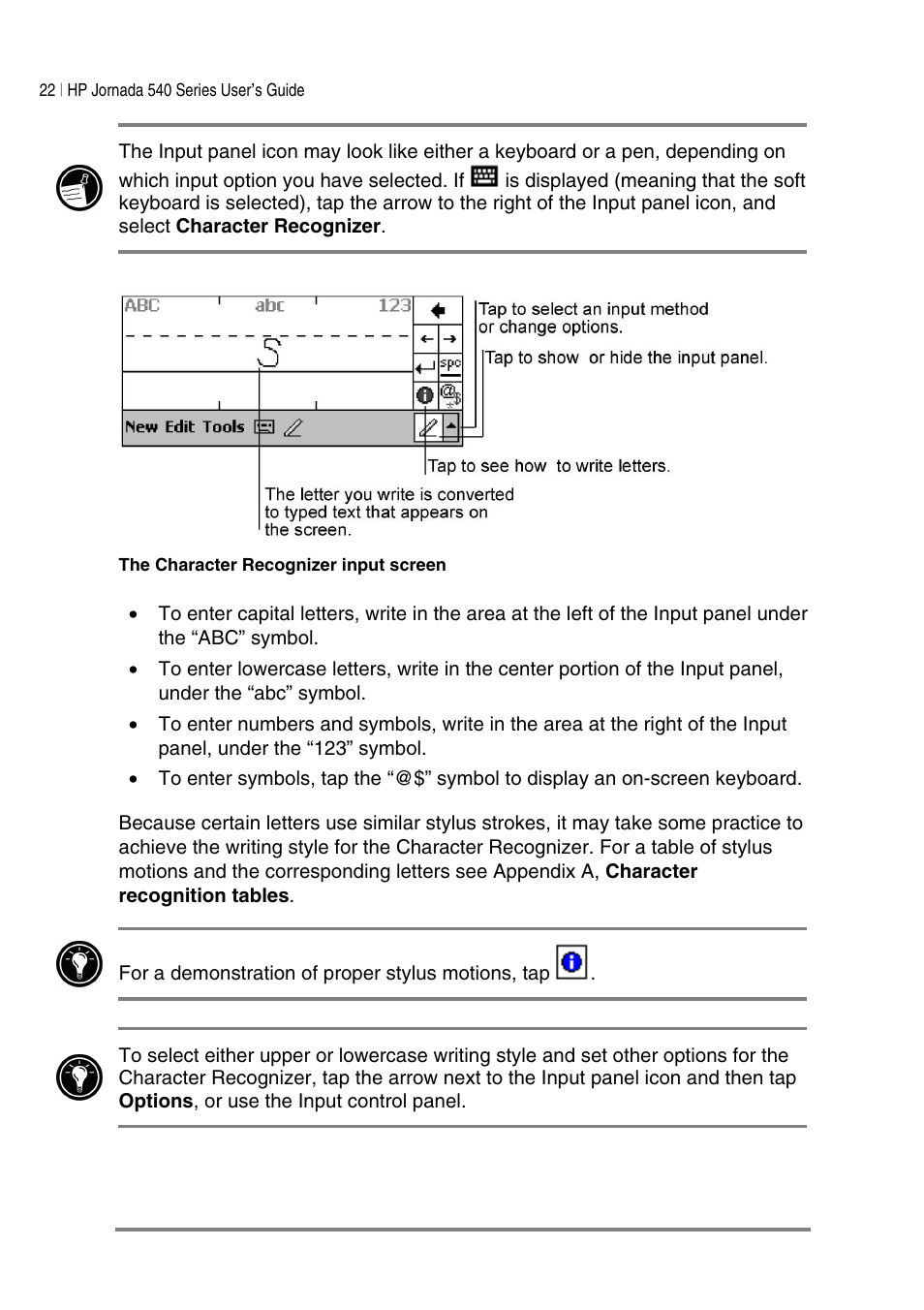 HP Jornada 540 Series User Manual | Page 26 / 135