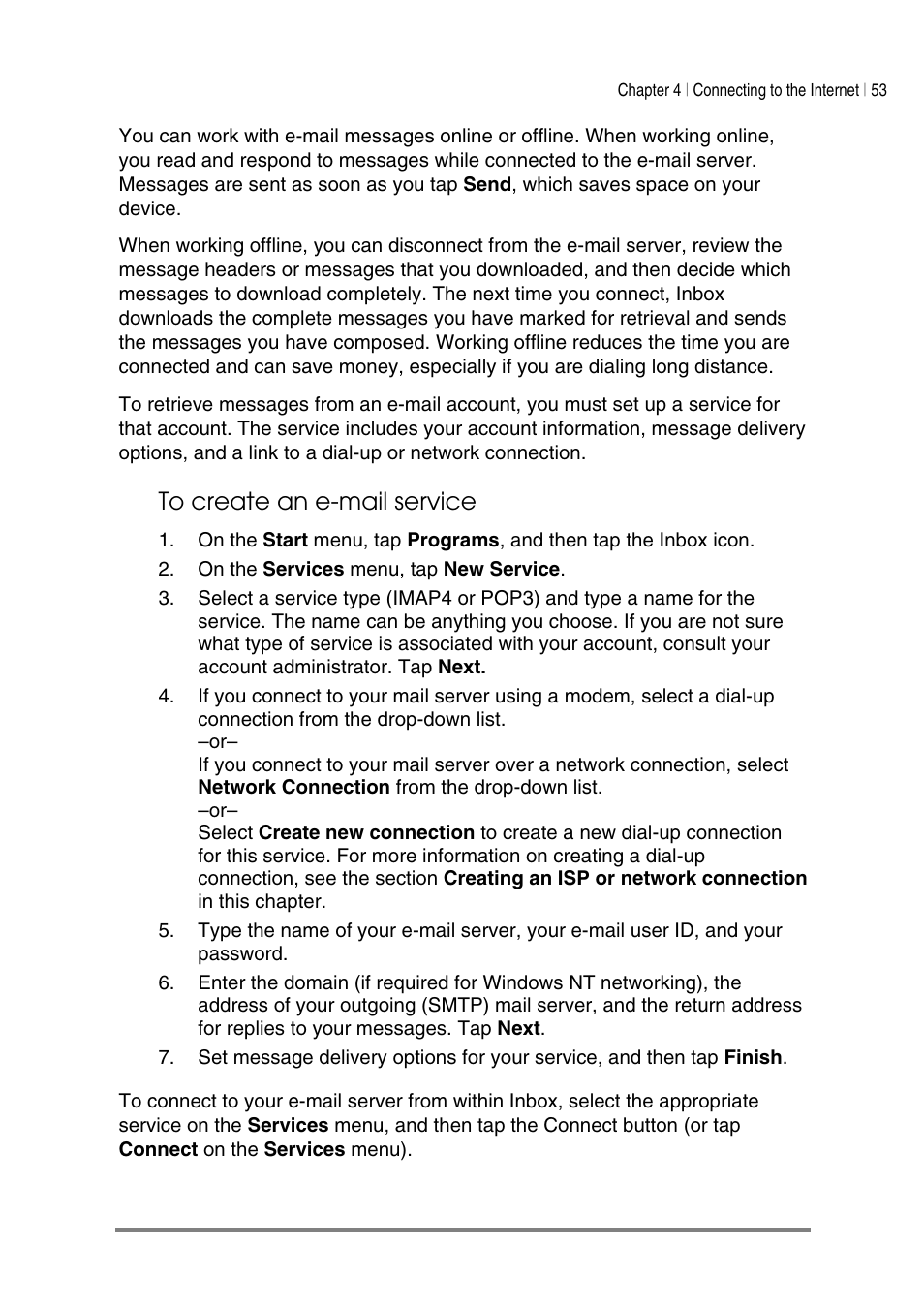 HP Jornada 540 Series User Manual | Page 57 / 135