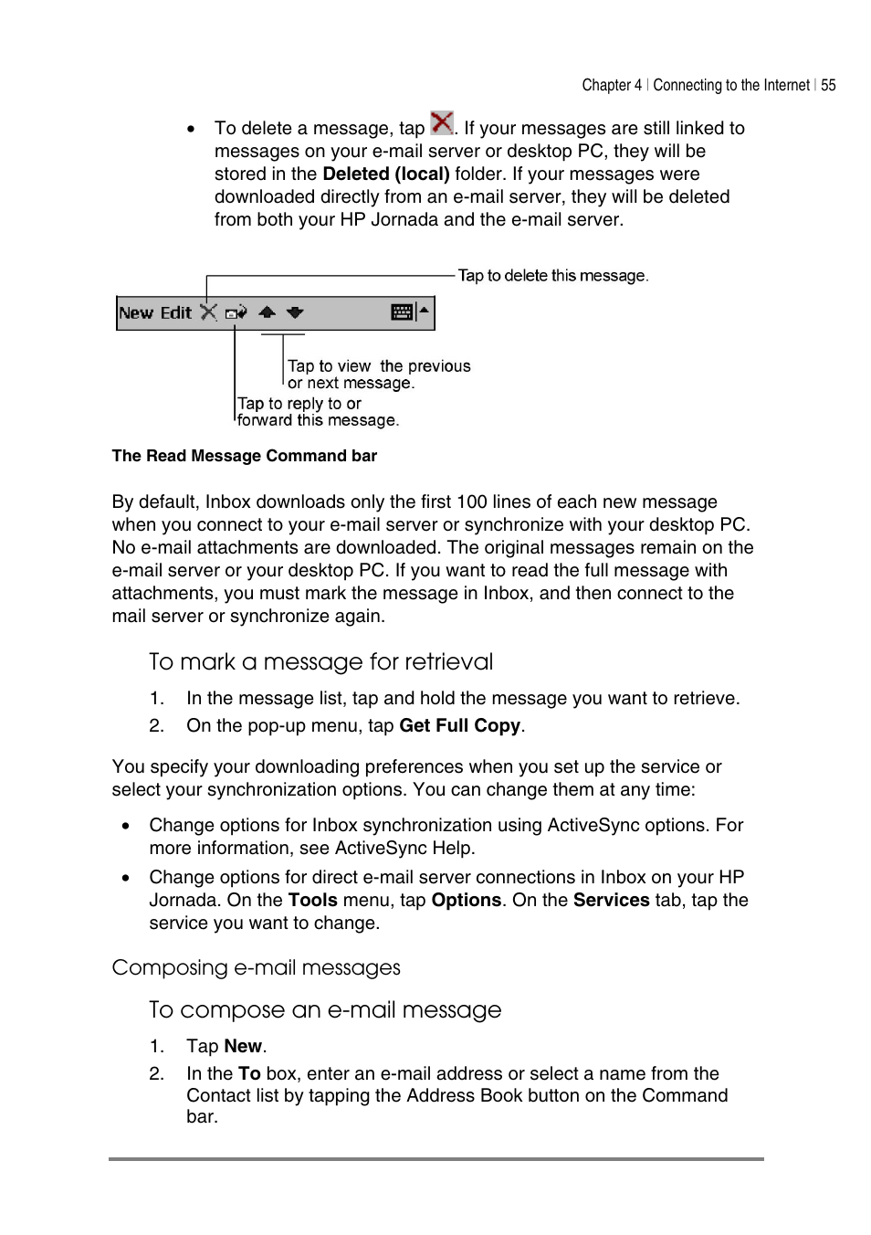 HP Jornada 540 Series User Manual | Page 59 / 135