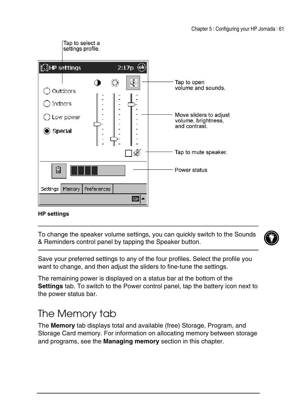 HP Jornada 540 Series User Manual | Page 65 / 135