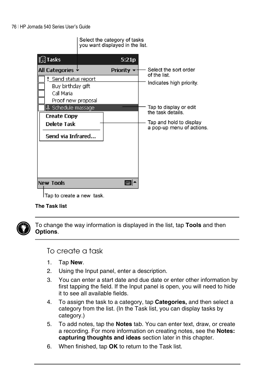 HP Jornada 540 Series User Manual | Page 80 / 135