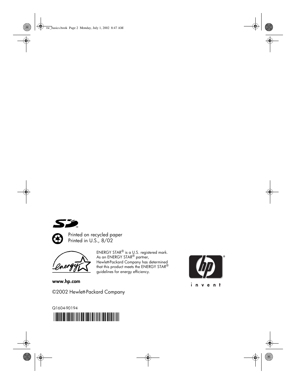 HP 7150 User Manual | Page 48 / 48