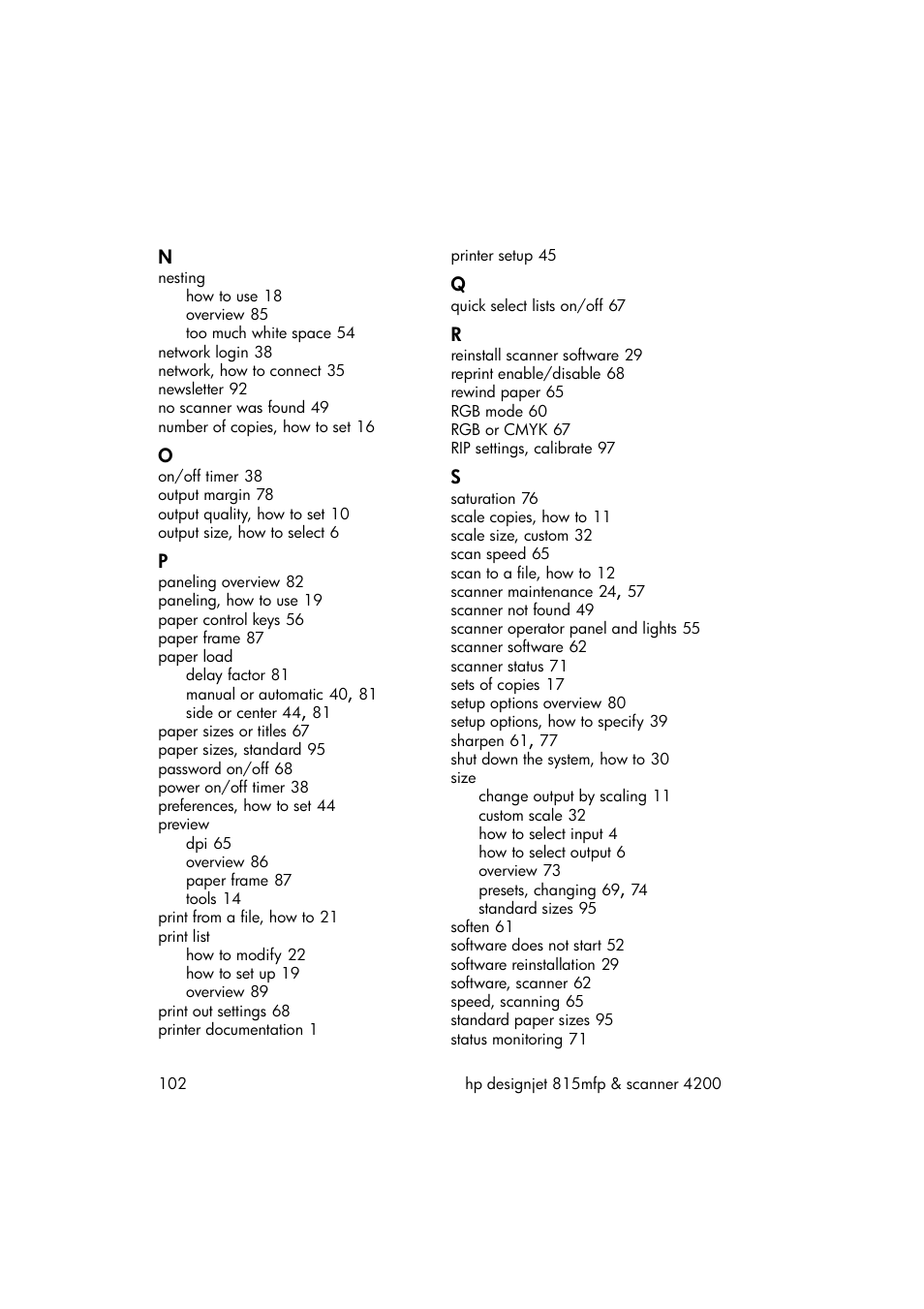 HP 815MFP User Manual | Page 108 / 110