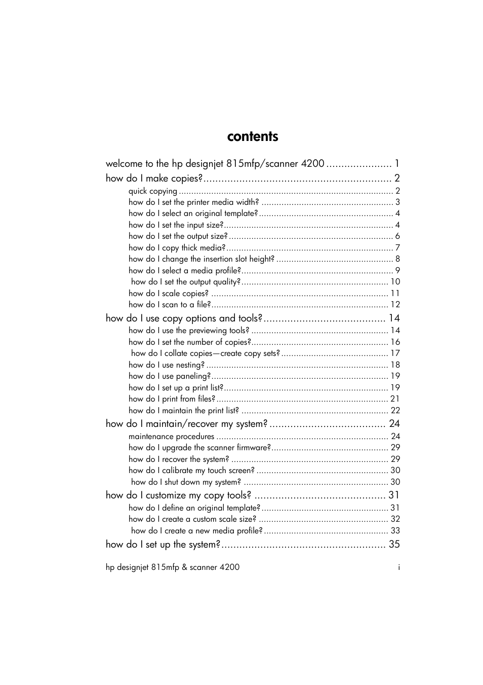 HP 815MFP User Manual | Page 3 / 110