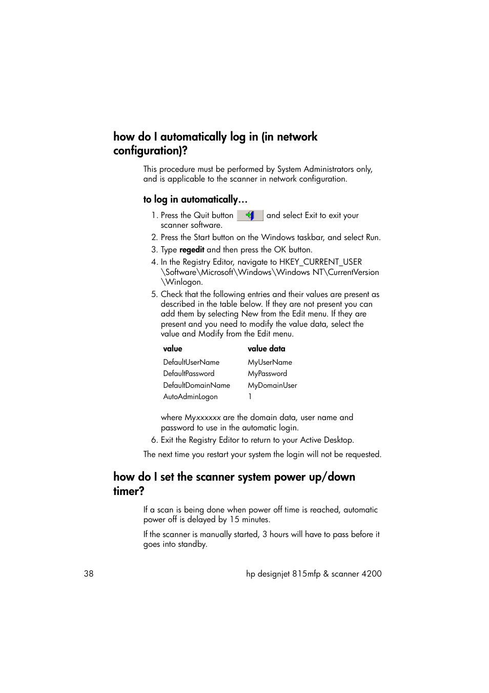 To log in automatically | HP 815MFP User Manual | Page 44 / 110