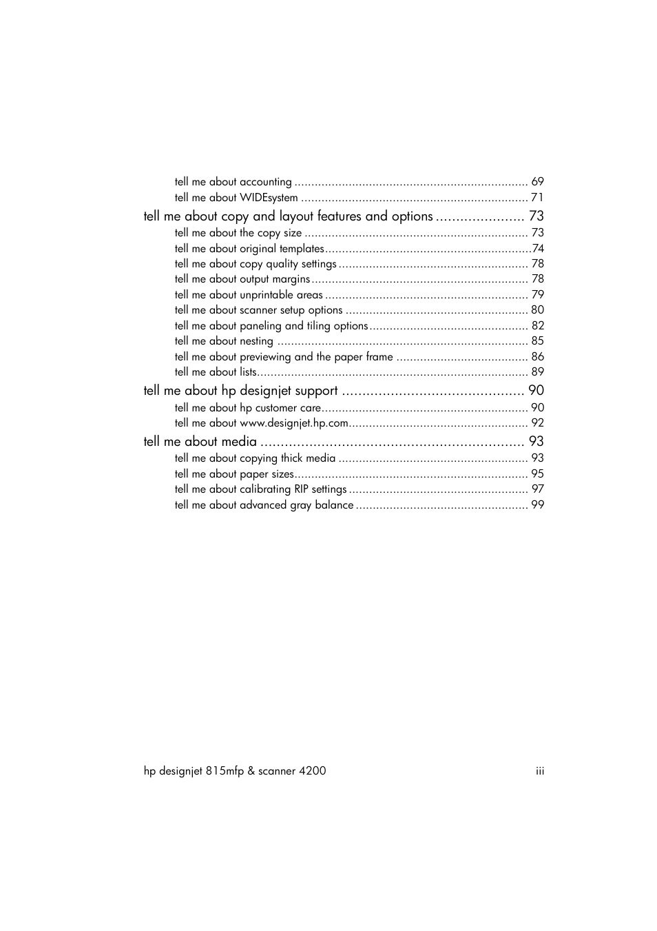 HP 815MFP User Manual | Page 5 / 110