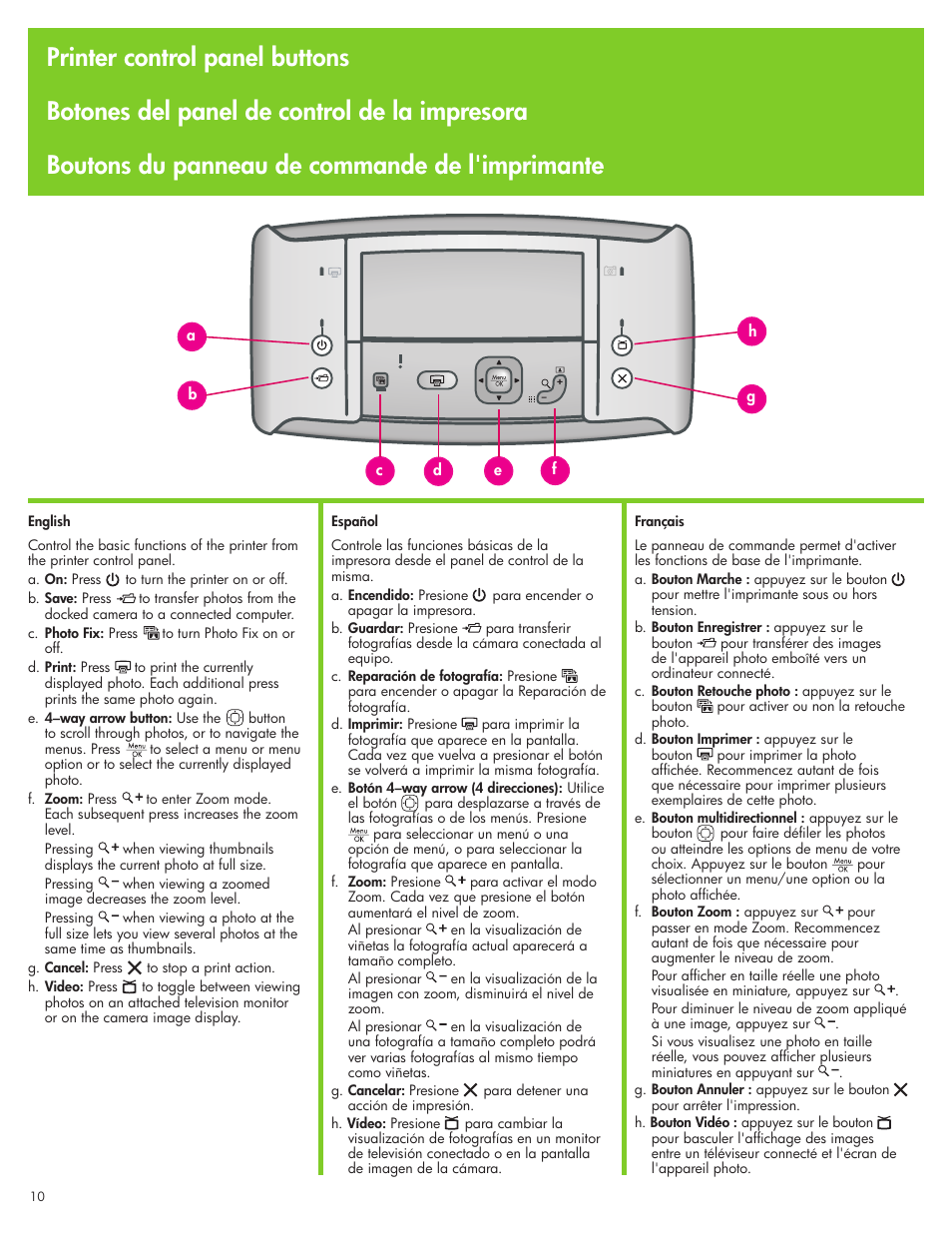 HP Photosmart A430 Series User Manual | Page 10 / 16