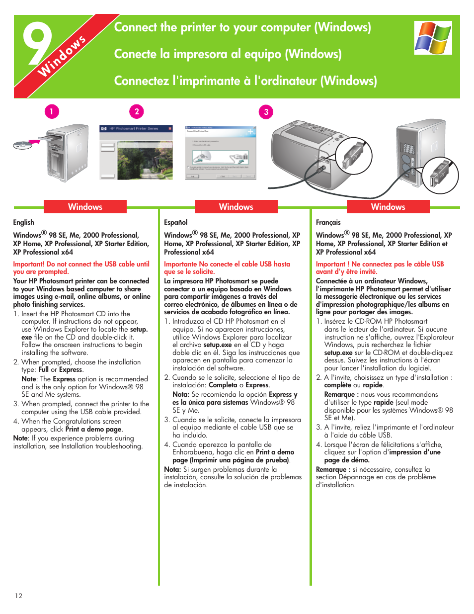 HP Photosmart A430 Series User Manual | Page 12 / 16