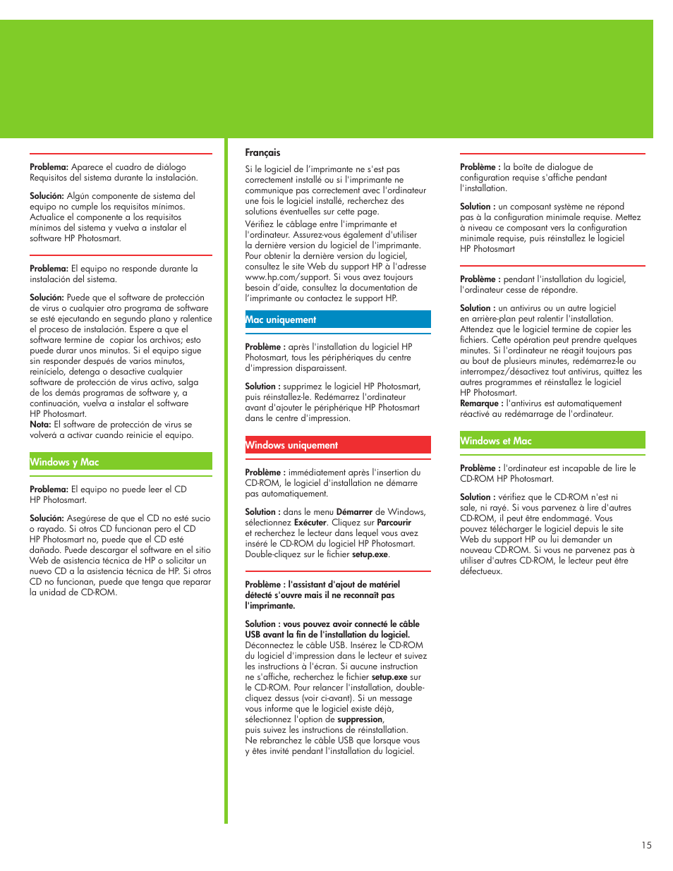 HP Photosmart A430 Series User Manual | Page 15 / 16