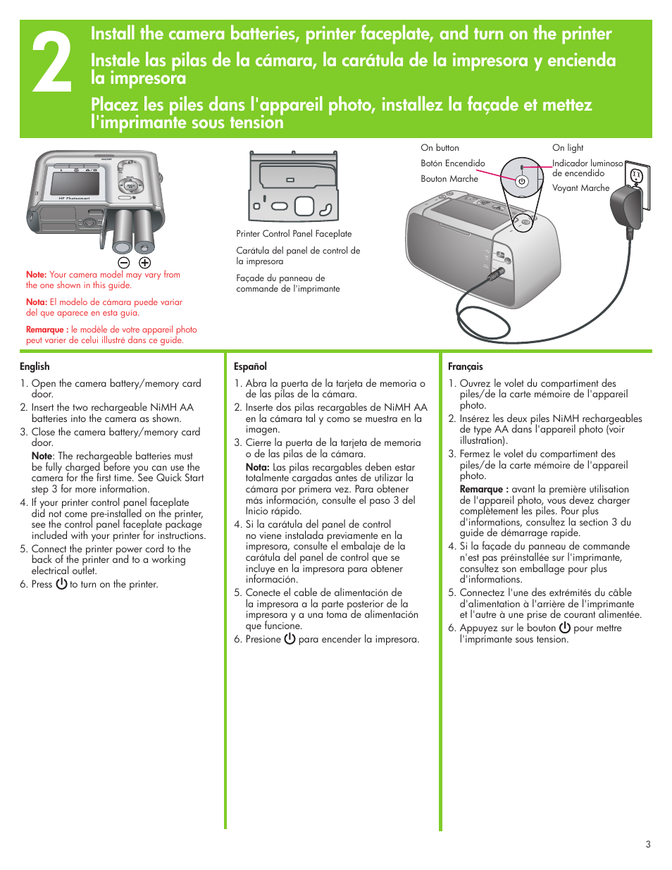 HP Photosmart A430 Series User Manual | Page 3 / 16