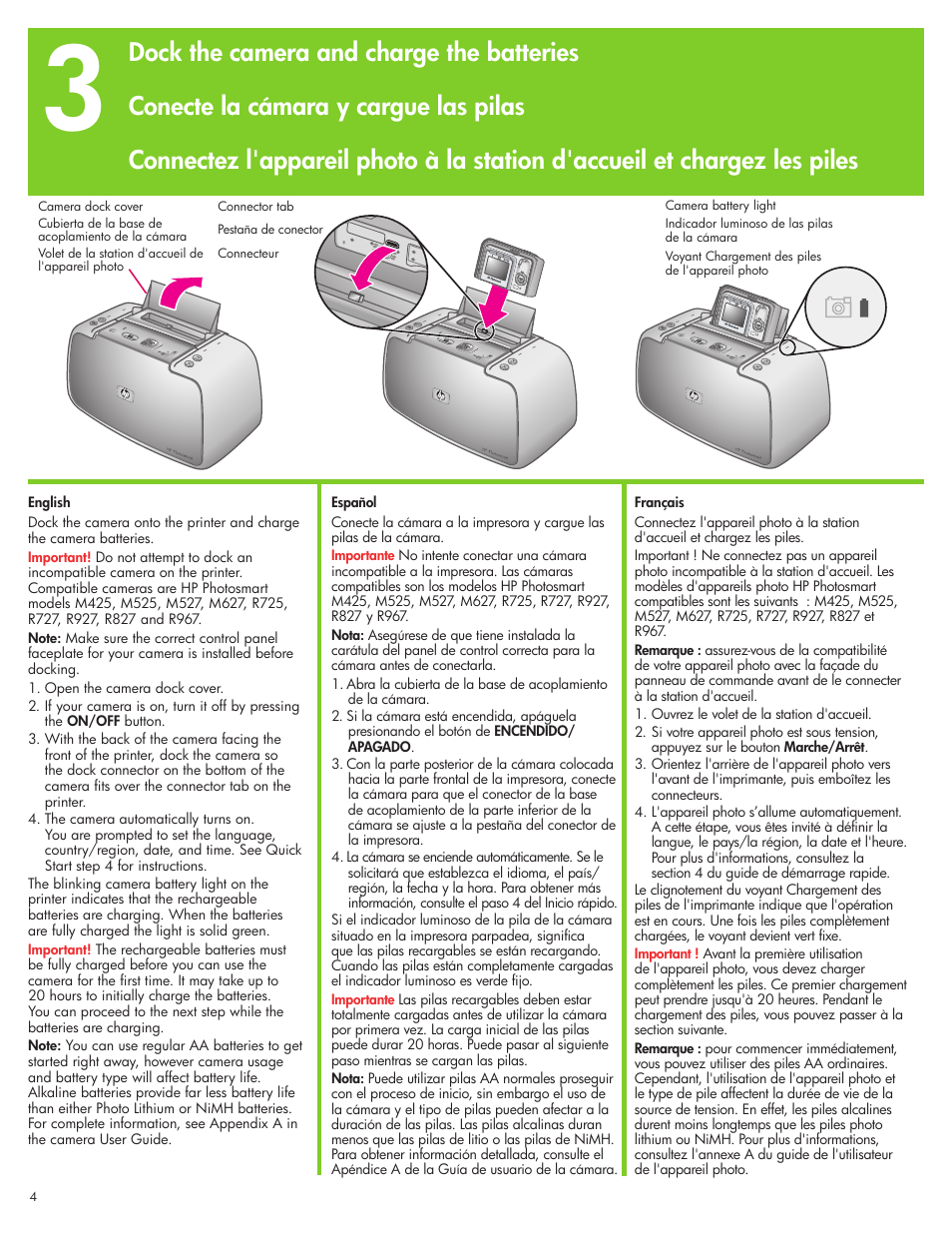 HP Photosmart A430 Series User Manual | Page 4 / 16