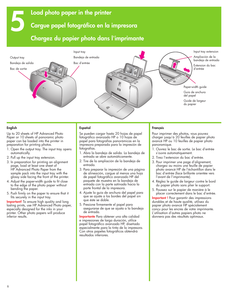 HP Photosmart A430 Series User Manual | Page 6 / 16