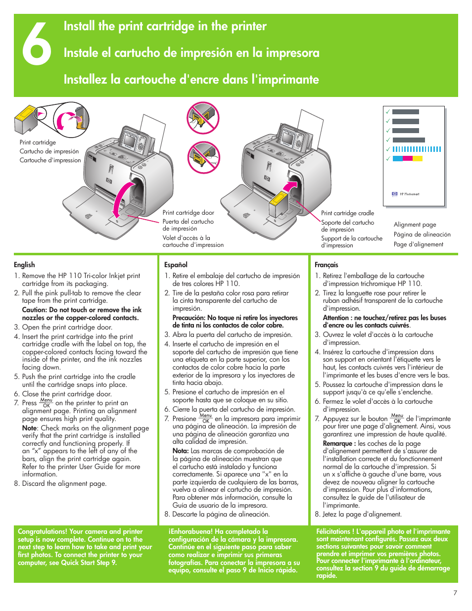 HP Photosmart A430 Series User Manual | Page 7 / 16