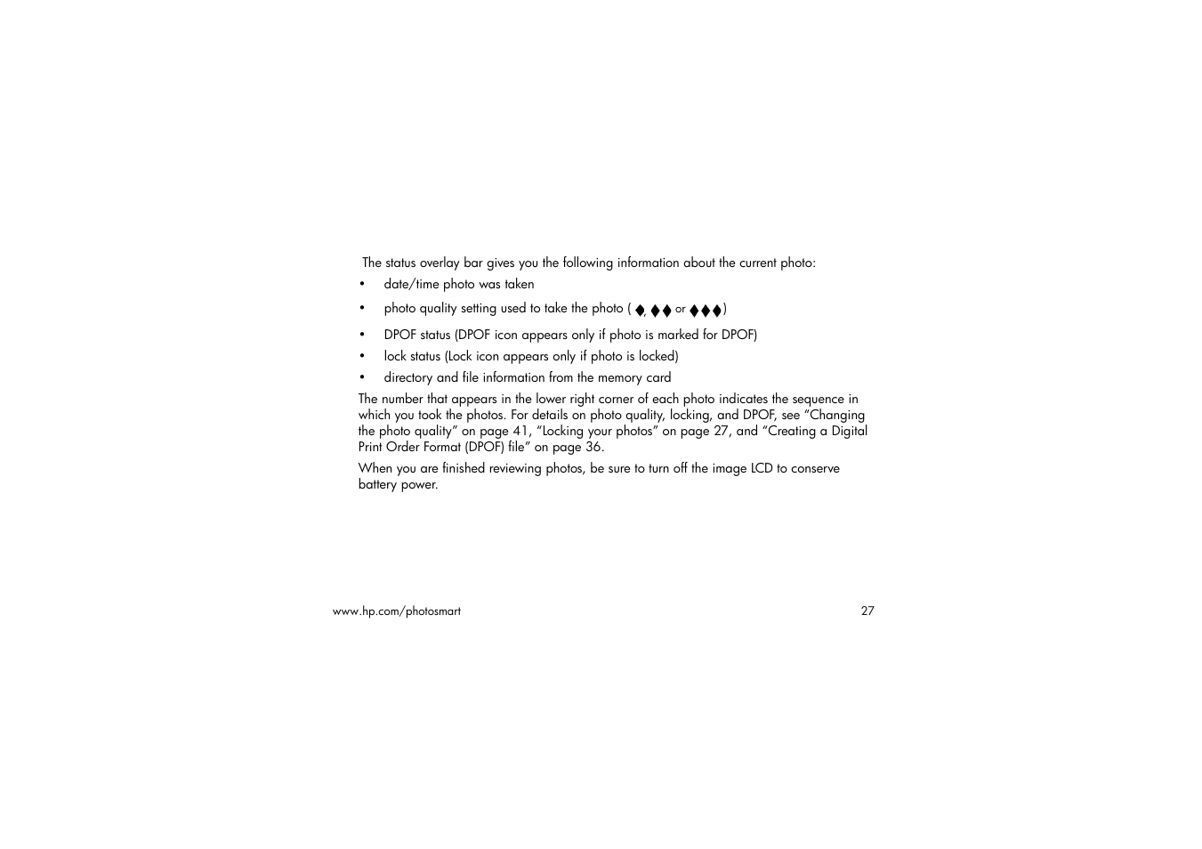 HP 315 User Manual | Page 27 / 112