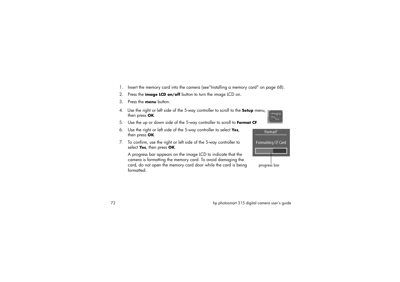 Press the menu button | HP 315 User Manual | Page 72 / 112