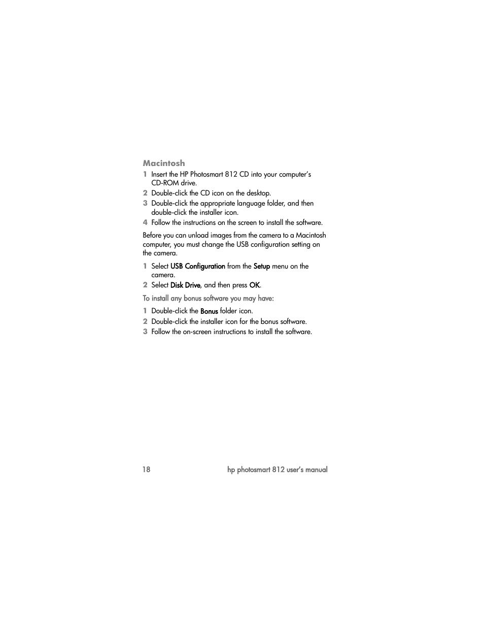 Macintosh | HP PhotoSmart 812 User Manual | Page 18 / 88