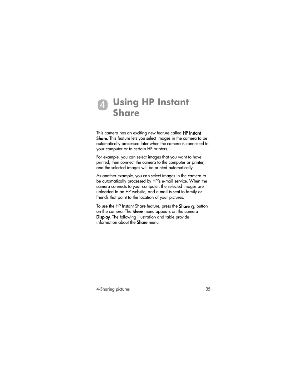 Using hp instant share | HP PhotoSmart 812 User Manual | Page 35 / 88