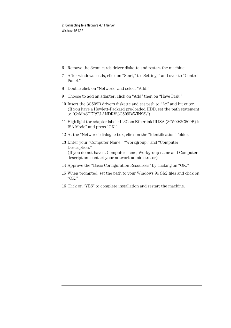 HP 3C509B-TP User Manual | Page 14 / 46