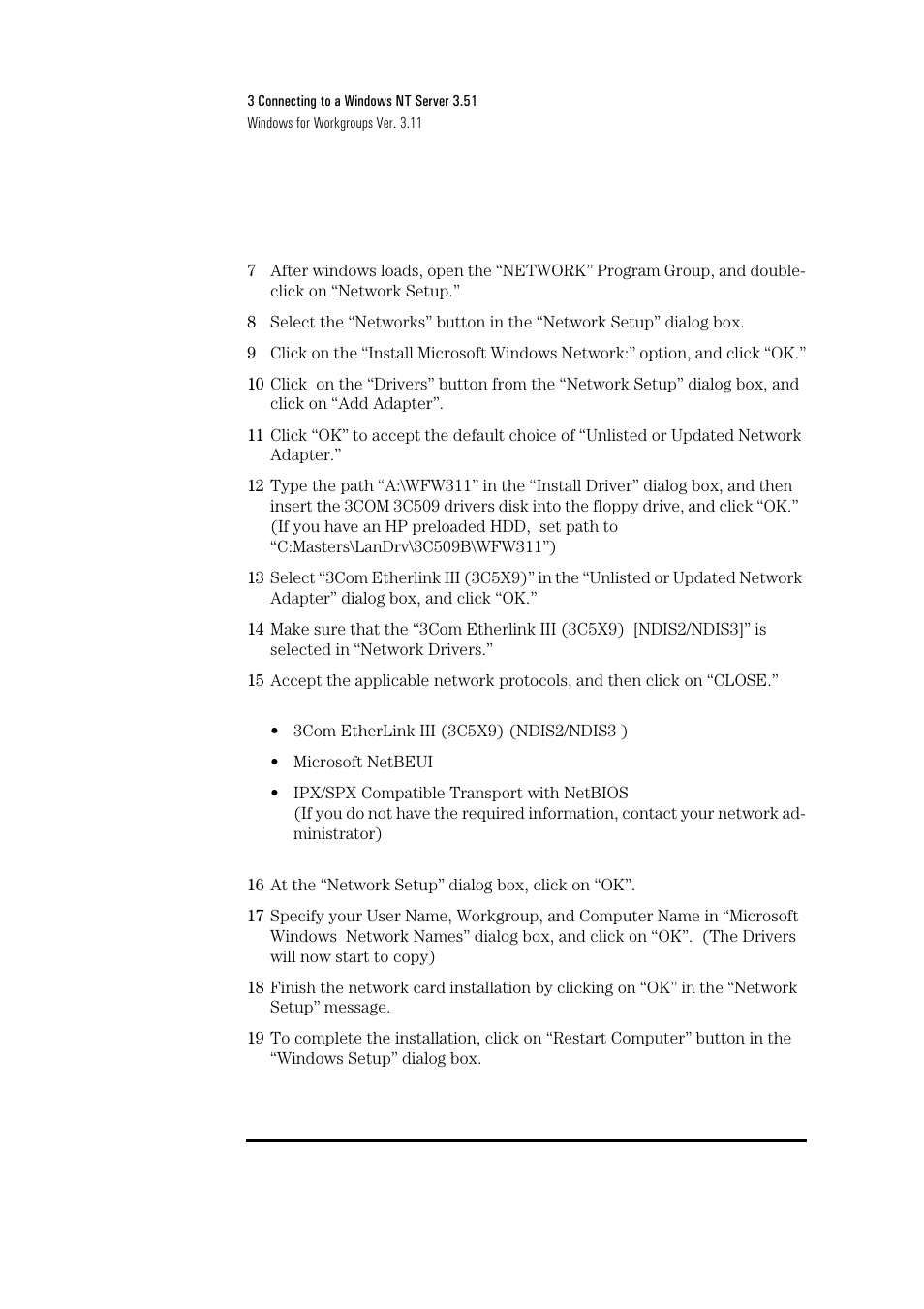HP 3C509B-TP User Manual | Page 16 / 46