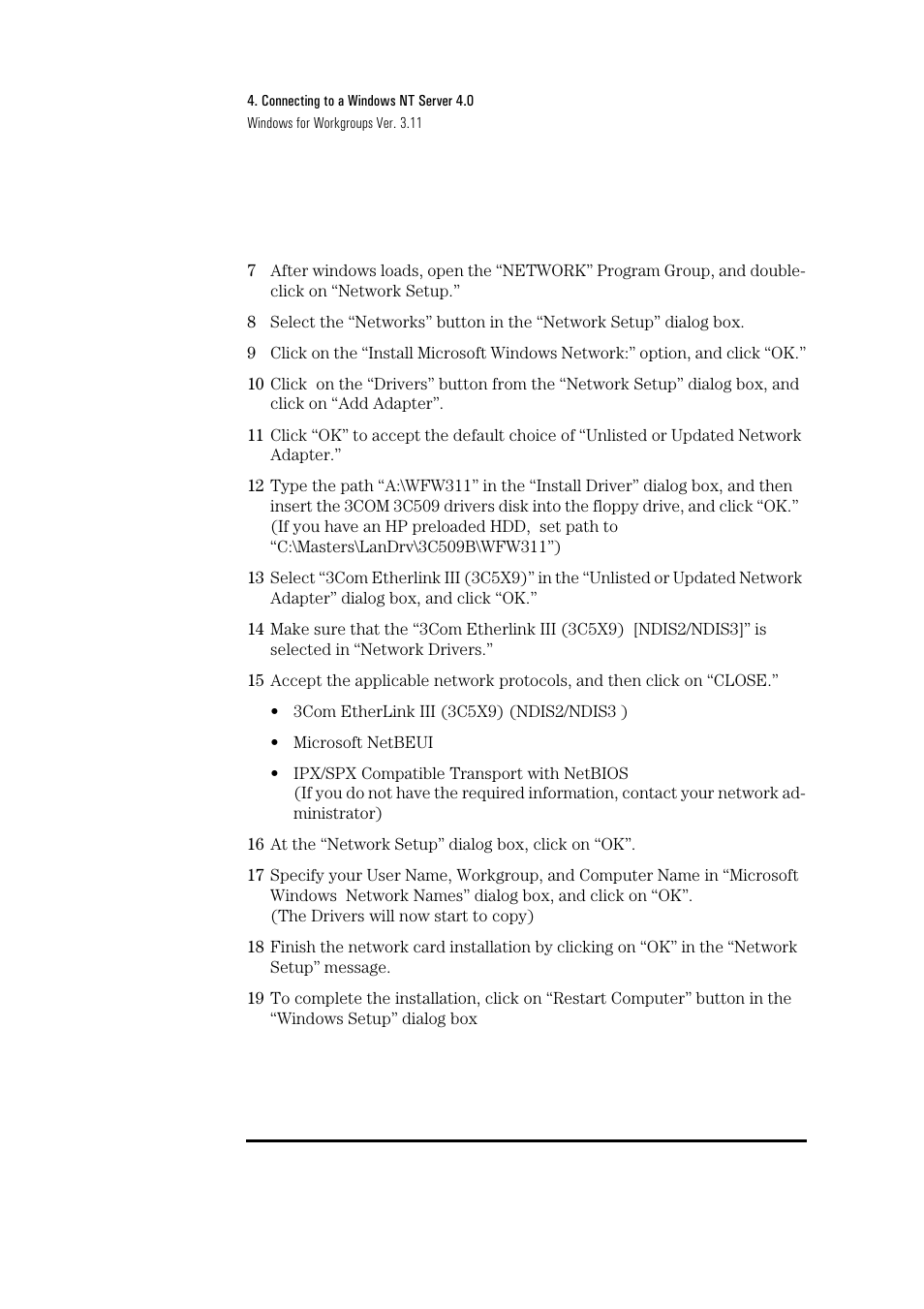 HP 3C509B-TP User Manual | Page 32 / 46