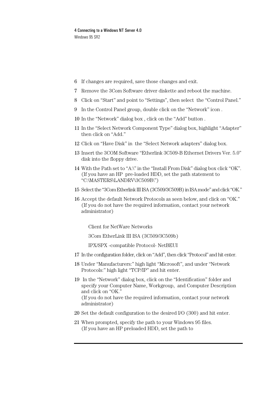 HP 3C509B-TP User Manual | Page 34 / 46