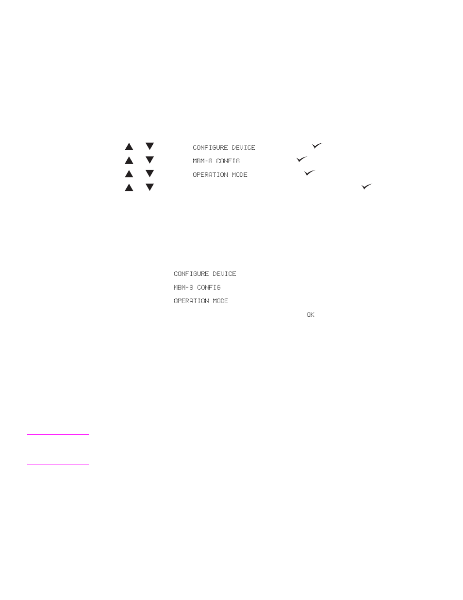 Setting an operation mode, Hp laserjet 9040/9050 series printers, Hp laserjet 9040mfp/9050mfp/9500mfp | HP Q5693A User Manual | Page 16 / 54