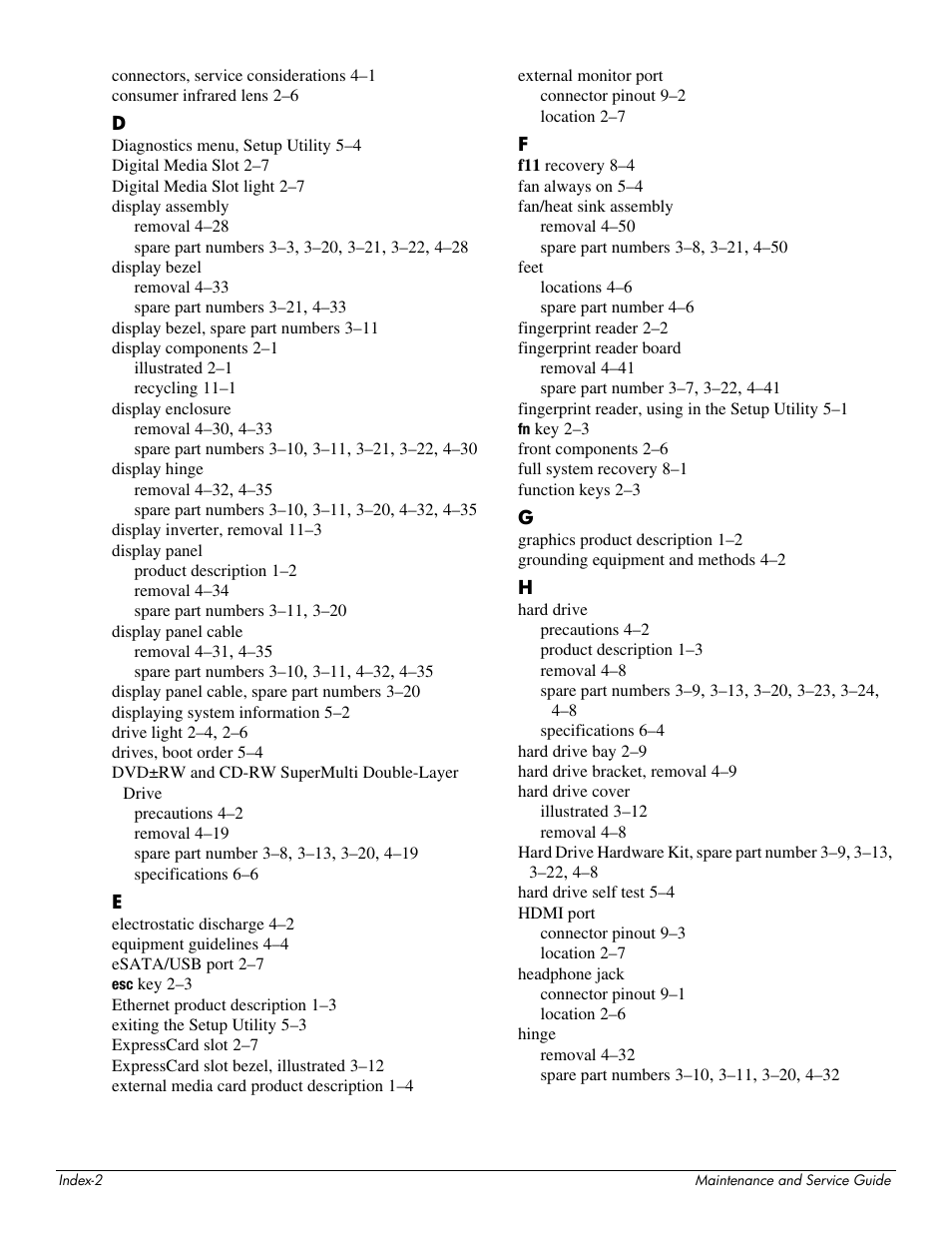 HP 512424-001 User Manual | Page 151 / 154