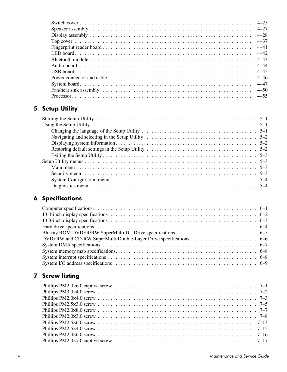 HP 512424-001 User Manual | Page 5 / 154