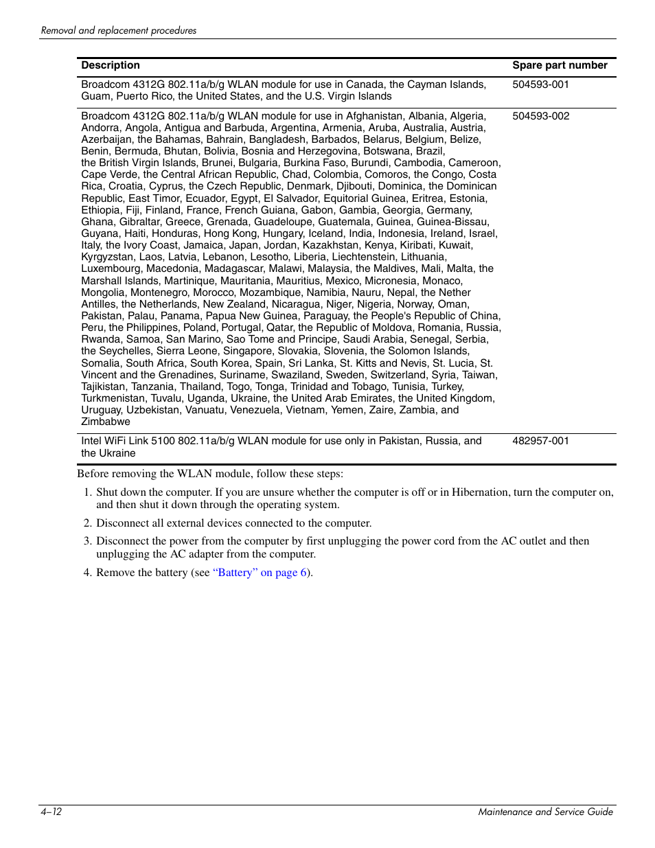 HP 512424-001 User Manual | Page 57 / 154