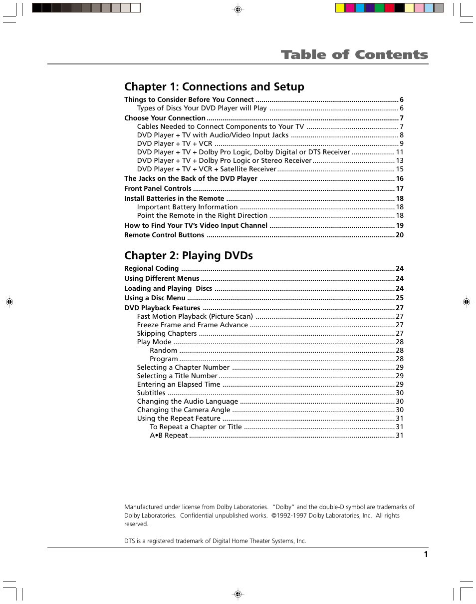 HP RC5240P User Manual | Page 3 / 65