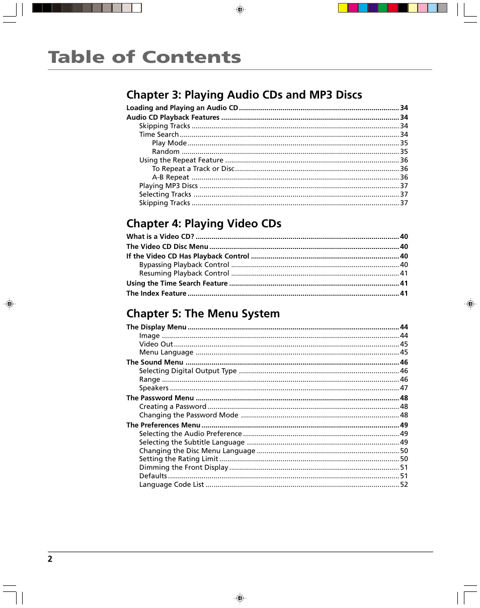 HP RC5240P User Manual | Page 4 / 65