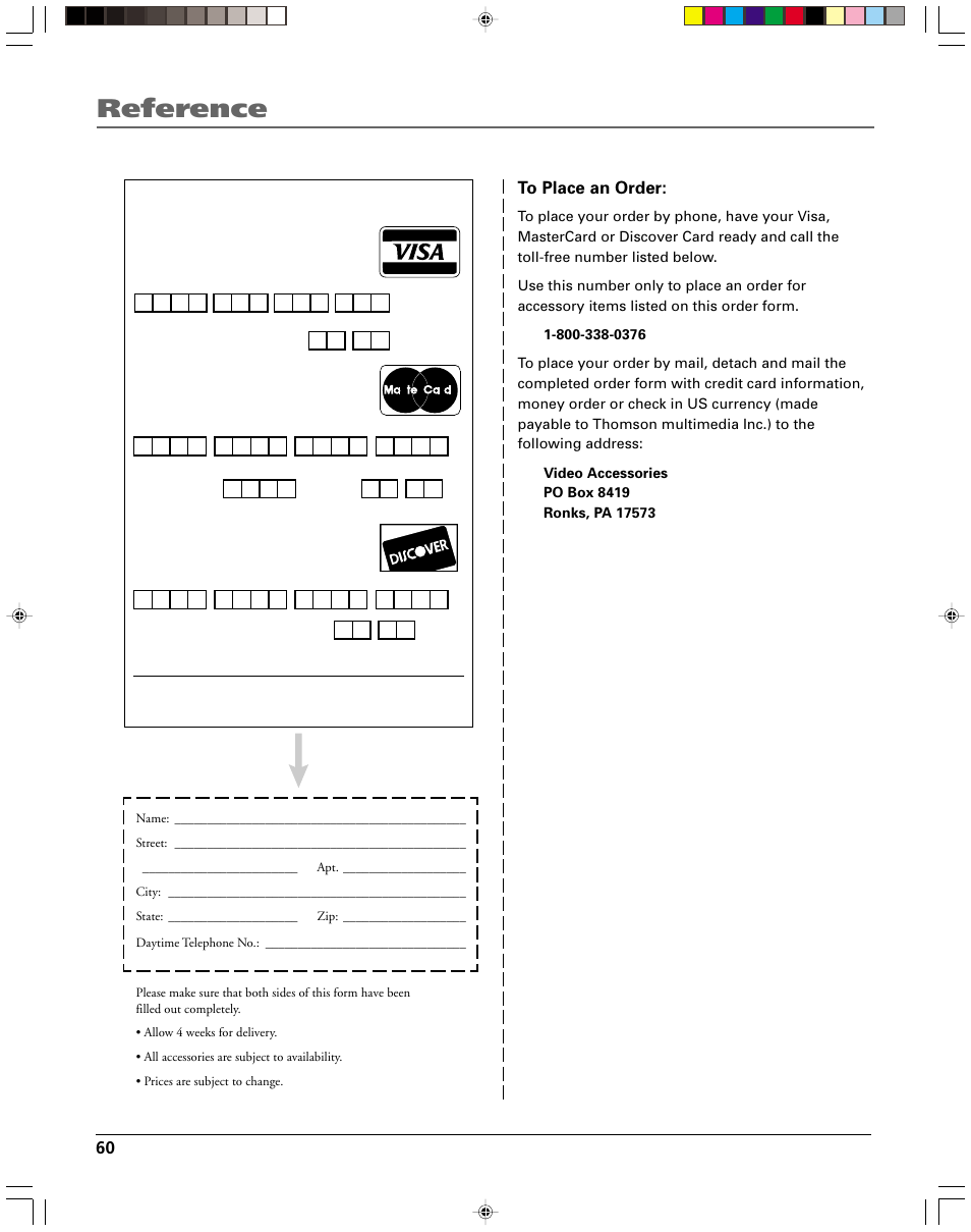 Reference | HP RC5240P User Manual | Page 62 / 65