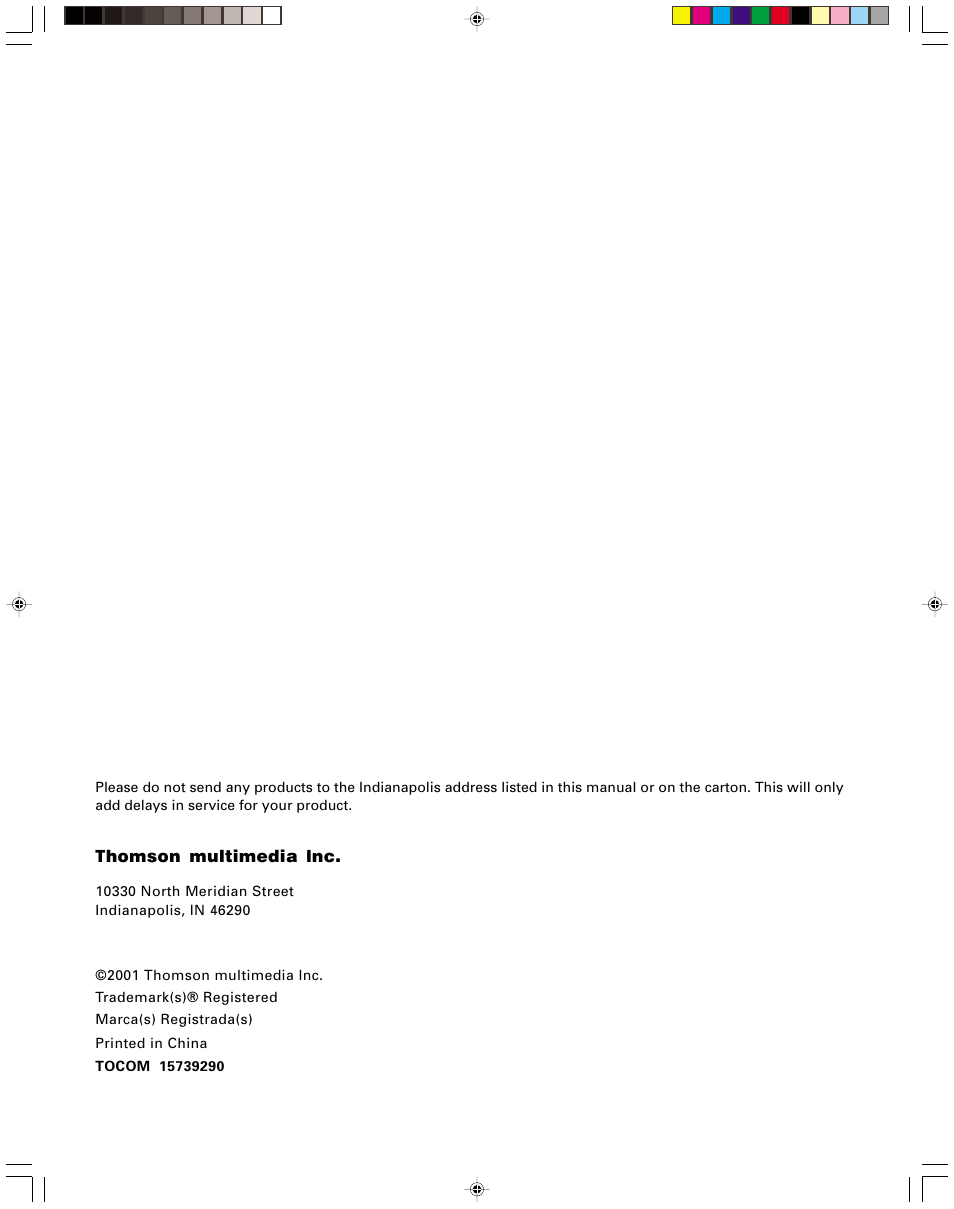 Thomson, Multimedia | HP RC5240P User Manual | Page 65 / 65