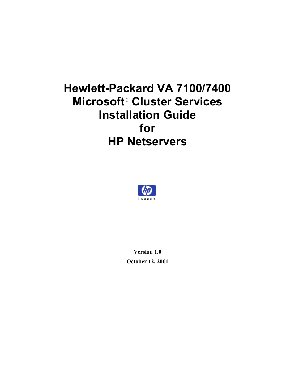 HP VA 7400 User Manual | 52 pages