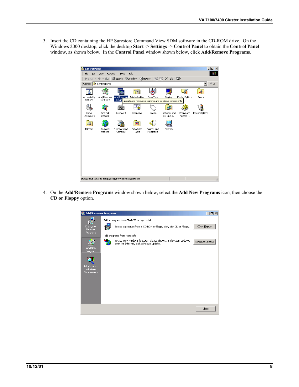 HP VA 7400 User Manual | Page 11 / 52