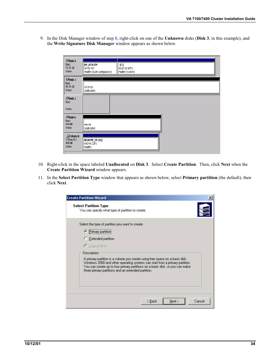 HP VA 7400 User Manual | Page 37 / 52