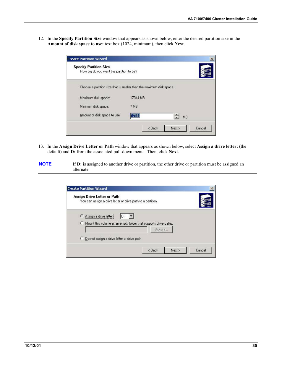 HP VA 7400 User Manual | Page 38 / 52