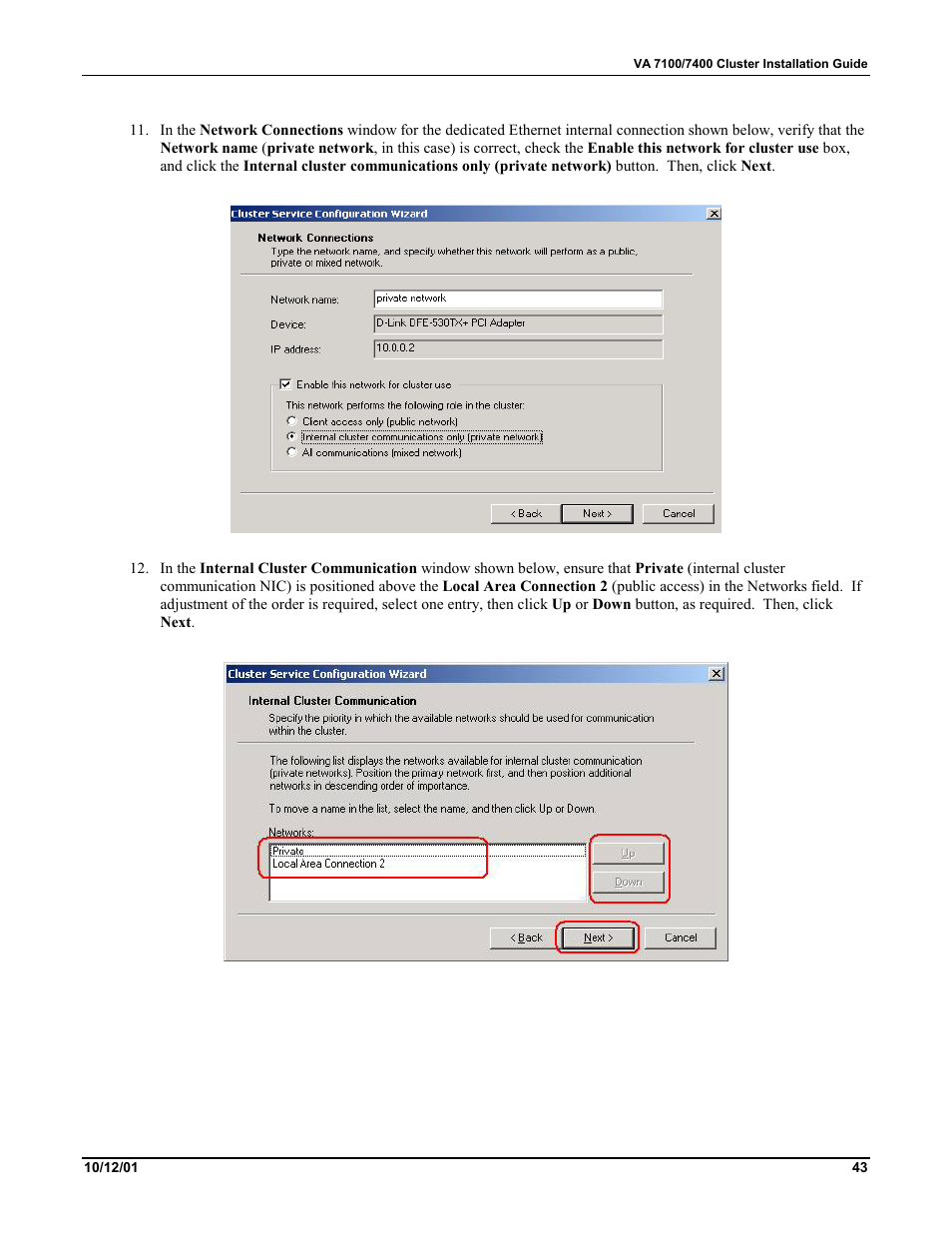 HP VA 7400 User Manual | Page 46 / 52