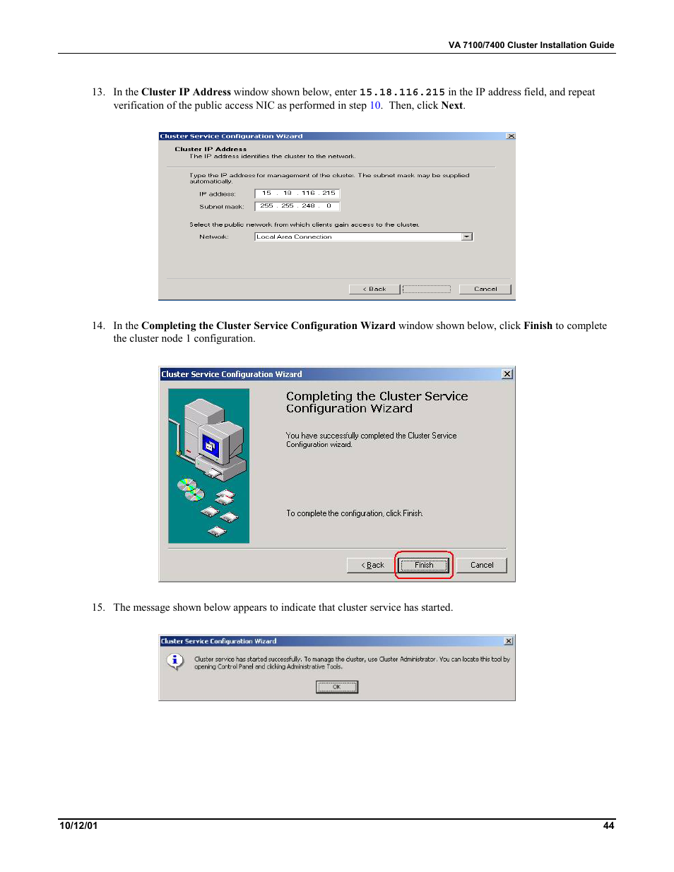 HP VA 7400 User Manual | Page 47 / 52