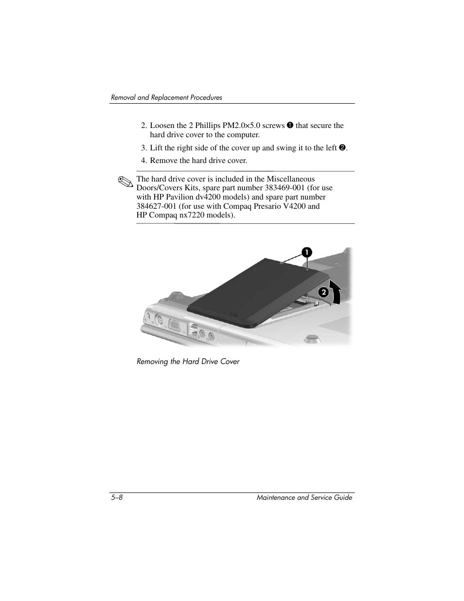 HP V4200 User Manual | Page 114 / 273