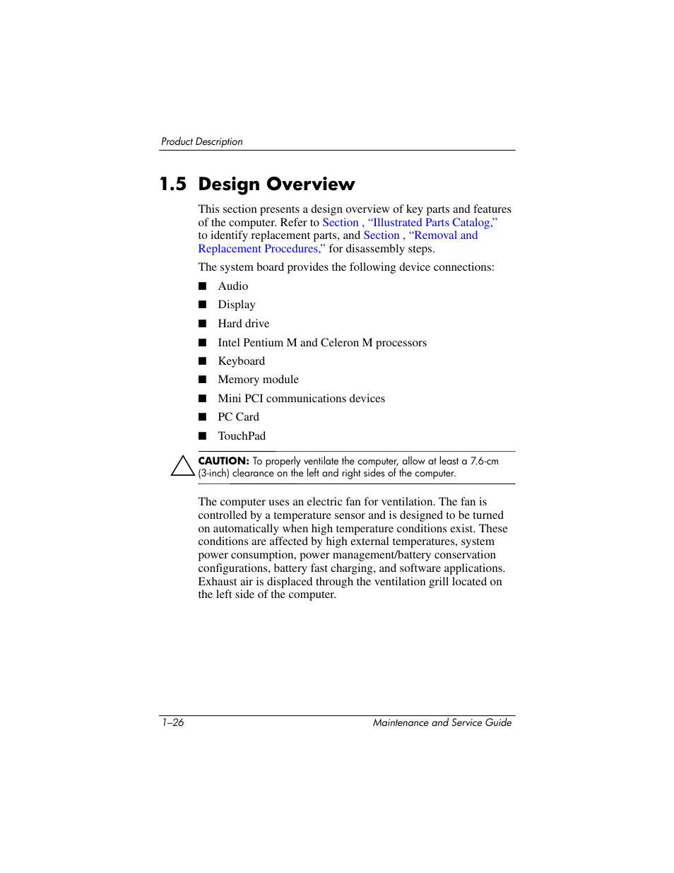 5 design overview, 5 design overview –26 | HP V4200 User Manual | Page 32 / 273