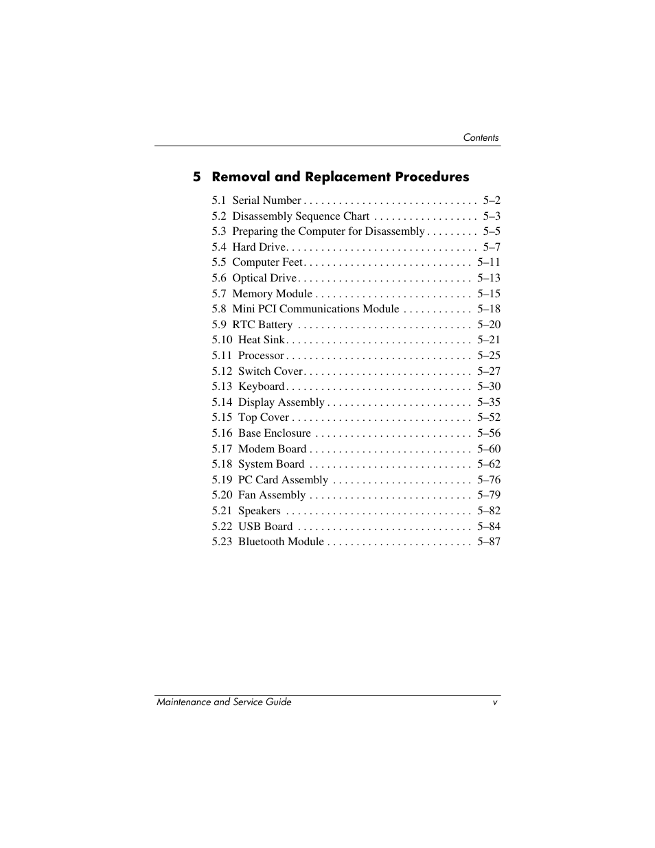 HP V4200 User Manual | Page 5 / 273