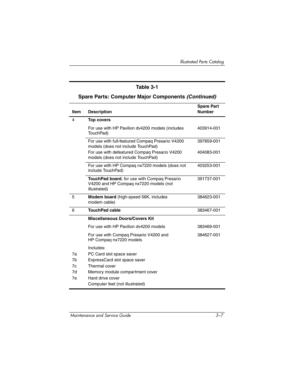 HP V4200 User Manual | Page 67 / 273