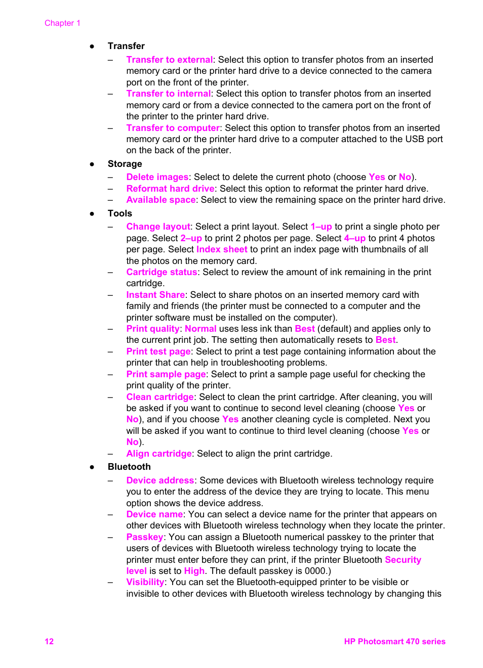 HP 470 series User Manual | Page 17 / 77
